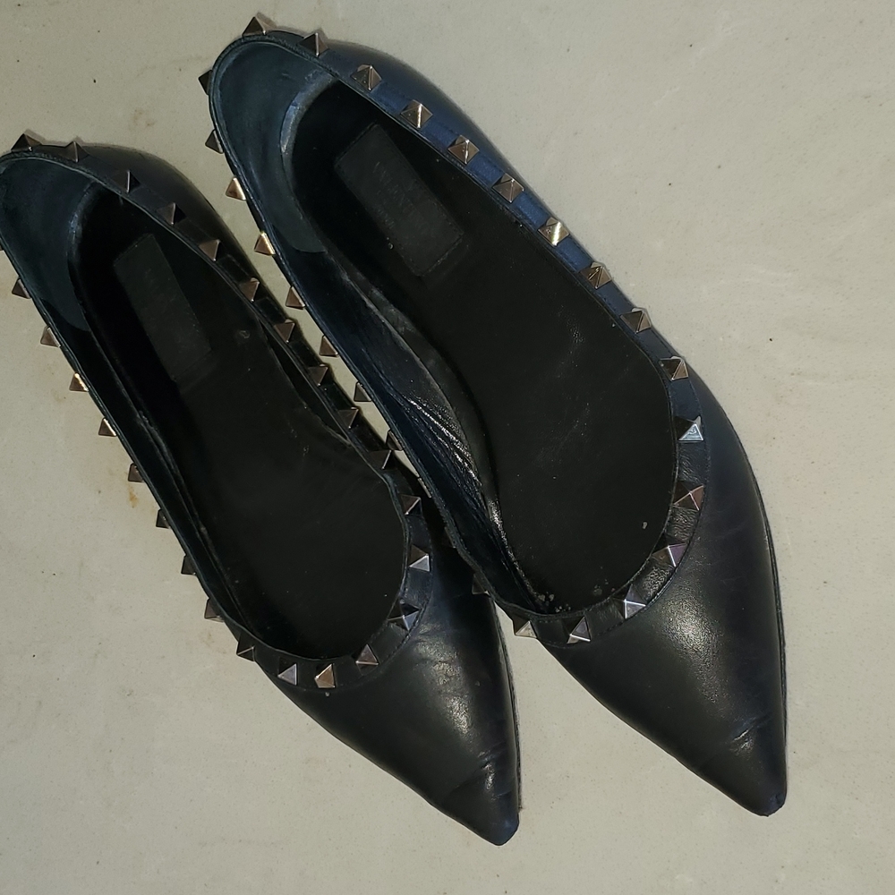 Valentino Rockstud Ballet Flats (black)